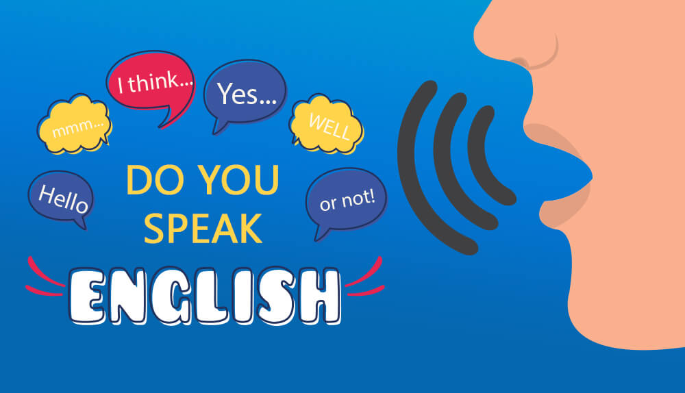 Text on a sign asking, "Do you speak English?" in a clear, bold font against a plain background.